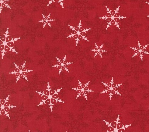 Moda 108-inch Winter Friends Berry Red 108030-17 wide back fabric