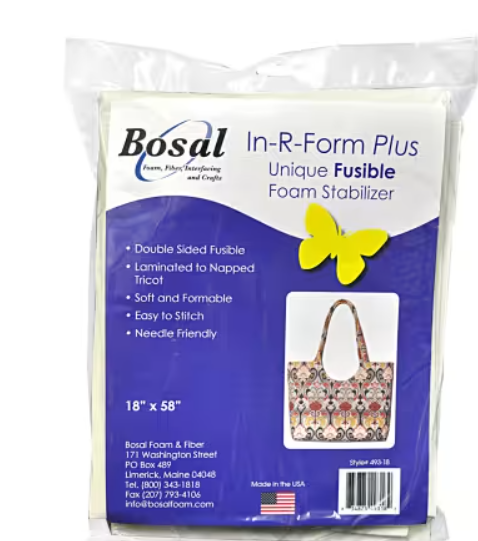 In-R-Form Plus double sided fusible foam stabilizer 18 x 58 inch bag making