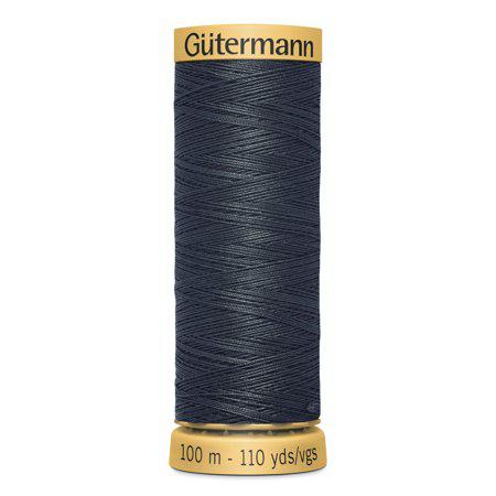 Gutermann 110 yd Natural Cotton Thread Almost Black