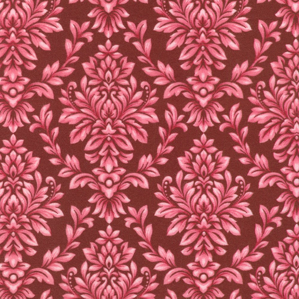 Robert Kaufman - BURGUNDY from Bouquet of Roses Flannel