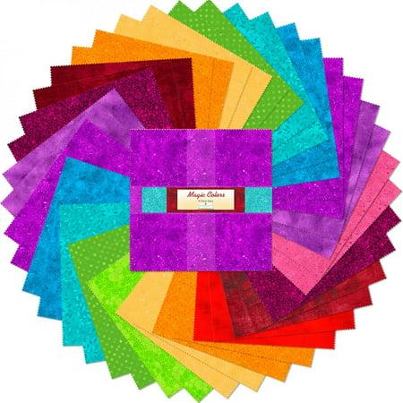 Magic Colors 10 inch squares 42 pieces layer cake precut