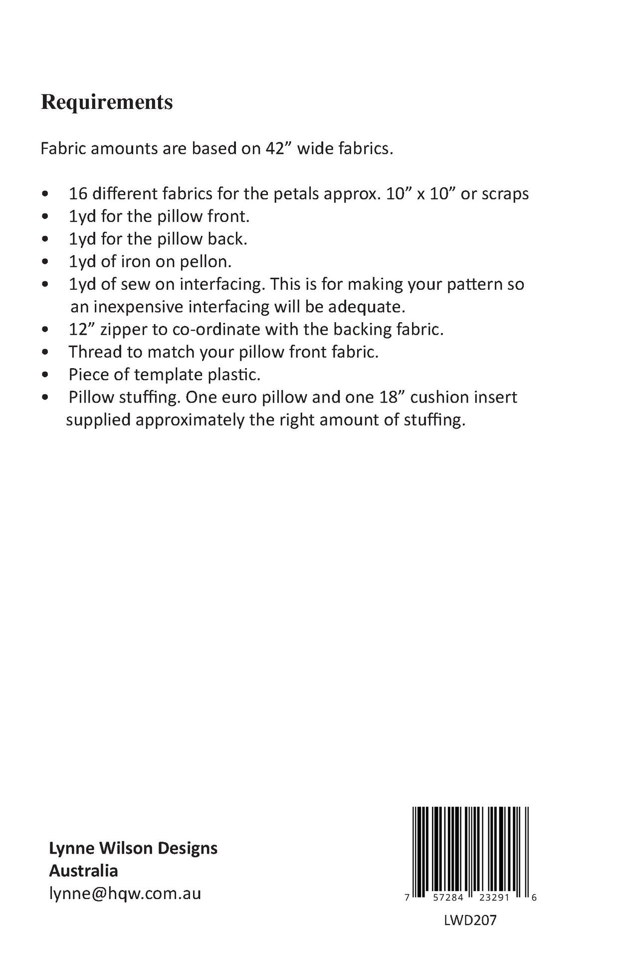 Petal Floor Pillow - LWD - Pattern