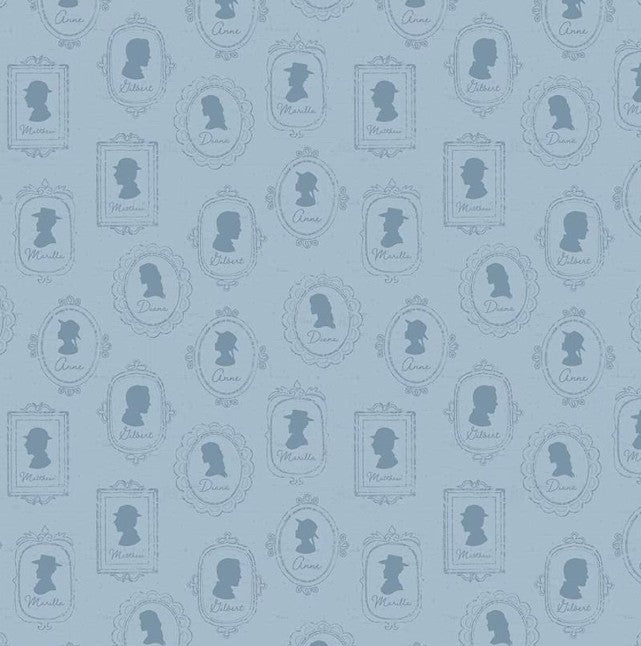 Riley Blake - Anne of Green Gables Silhouettes Blue