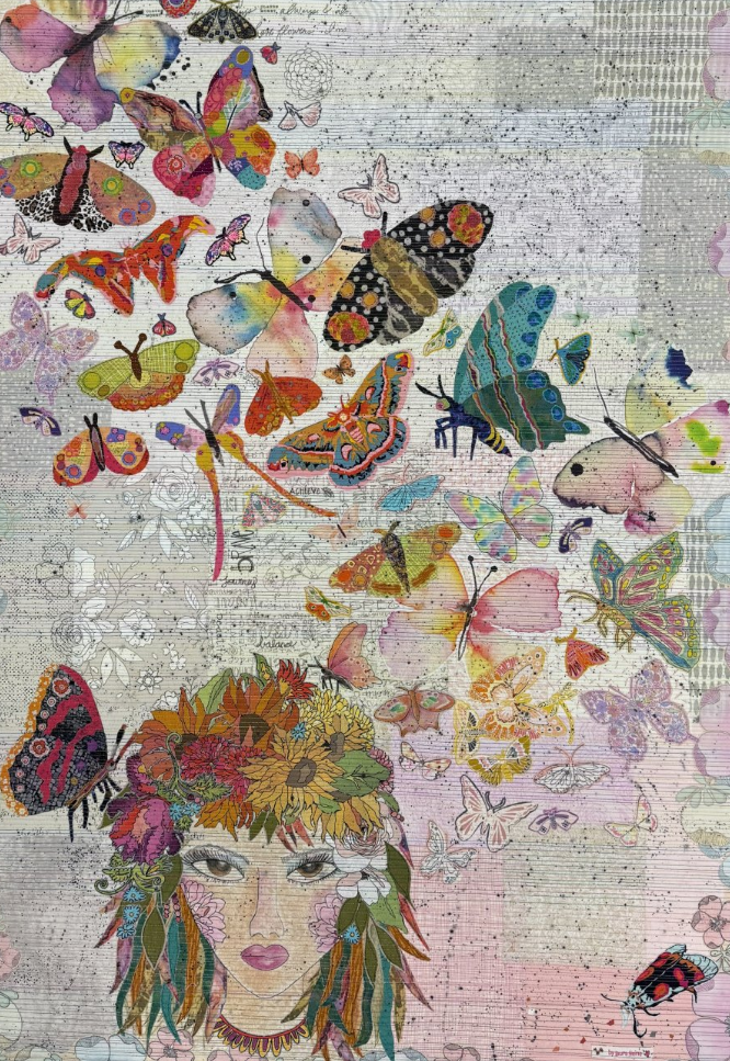 Laura Heine - Dream Big Collage Pattern