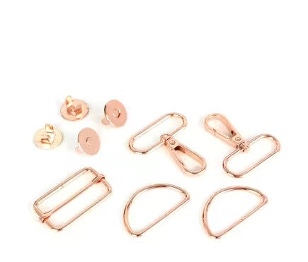 Sallie Tomato Rose Gold Hudson bag hardware kit metal pieces
