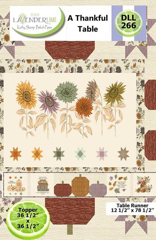 A Thankful Table quilt pattern Moda fall harvest design
