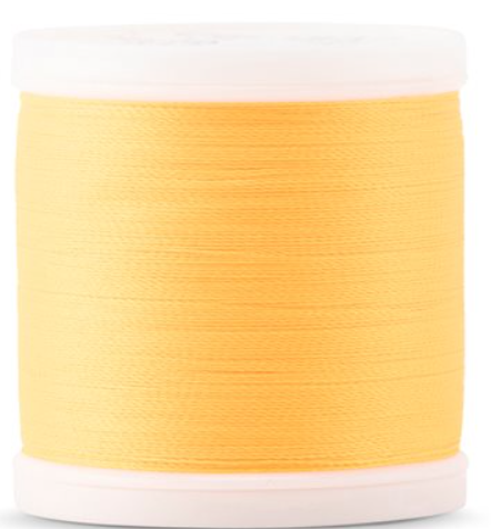 Spool of Madeira Polyneon 40wt machine embroidery thread in Neon Tangerine, color 1937