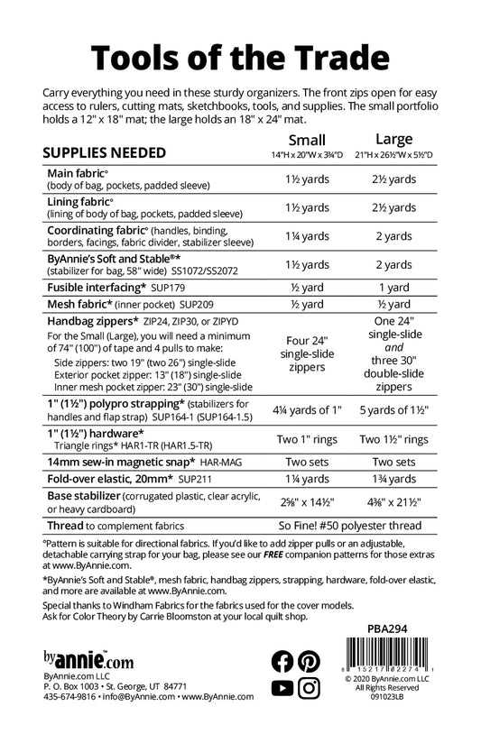 ByAnnie - Tools of the Trade - Pattern