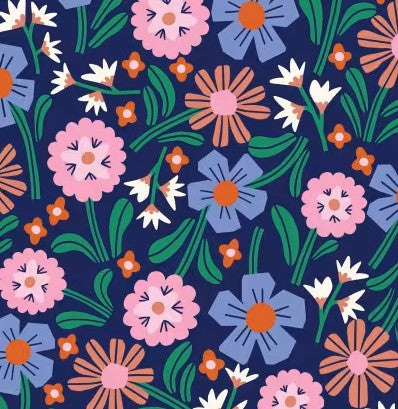 Cloud 9 Floral Field 228248-X multicolor organic quilting cotton