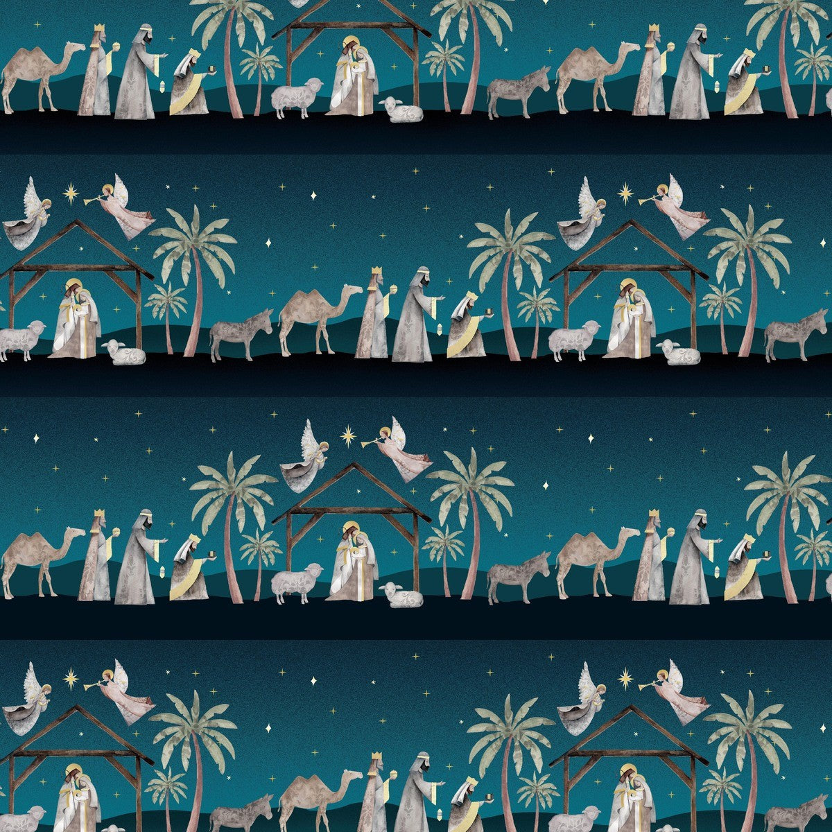 Blank - Silent Night - Navy 4709-77