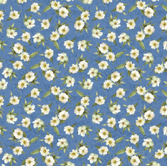 Lumin - Patchwork Picnic W105-016-550 Blue - Small Floral