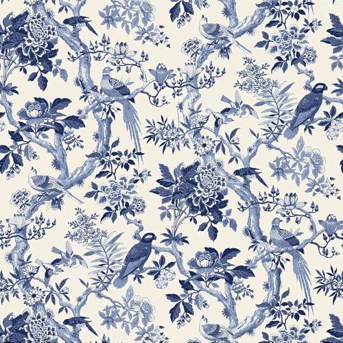 Windham China Blue Blue Byrd 108 inch quilt backing fabric