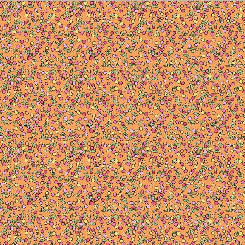 Windham x Laura Heine - Flowers on Main - Ditsy Buds - Coral 54895-5