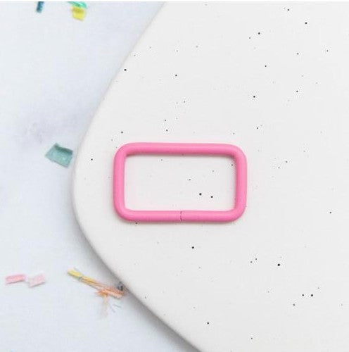 Moda - 1.5" Rectangle Ring 12ct P Pink SSCH89 - Stitch Supply Notion
