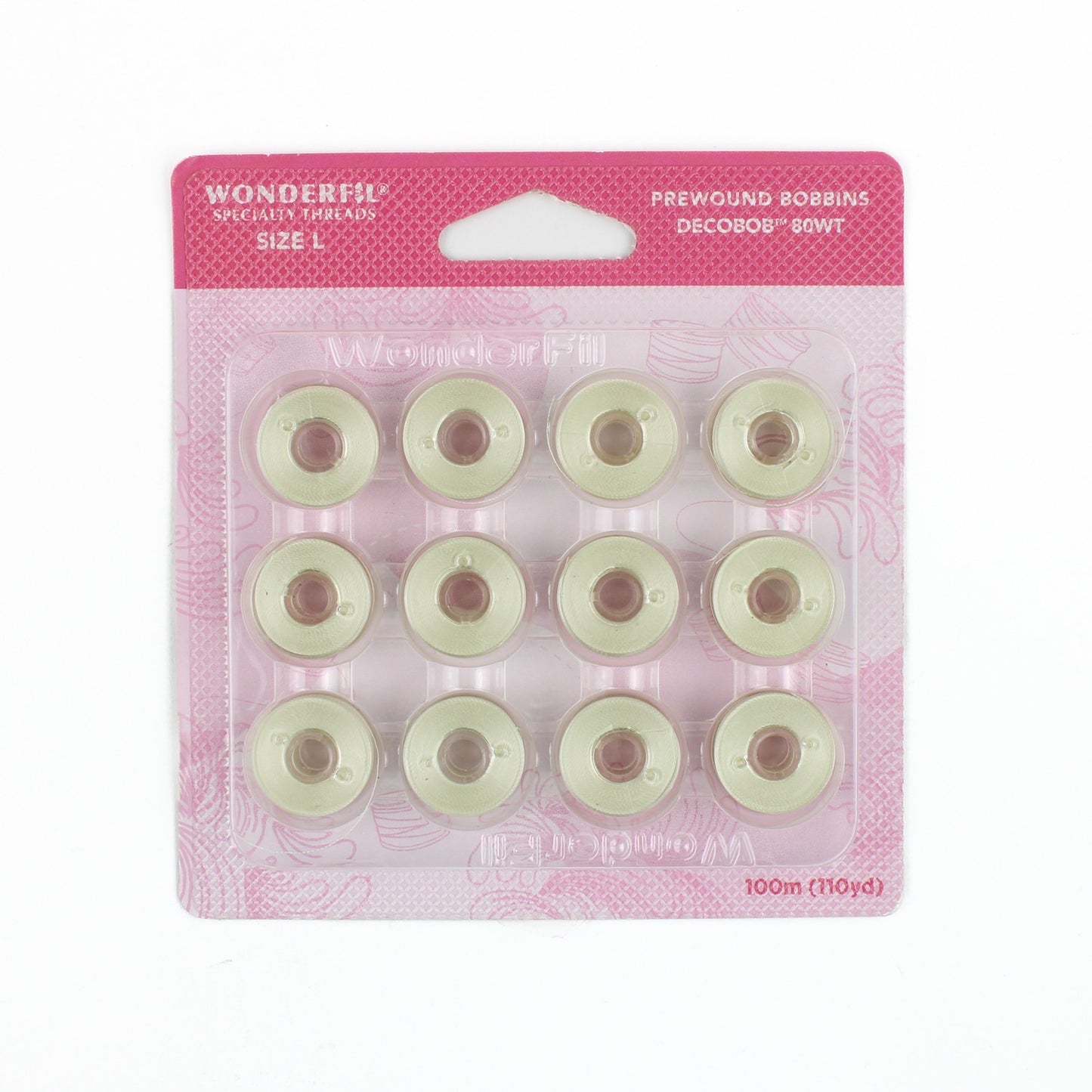 WonderFil Decobob prewound bobbin antique white DB112 80wt Size L