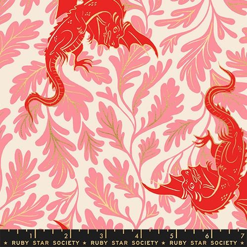 Moda - Ruby Star - Sarah Watts - Fireglow Metallic Dark Ruby RS2132 12M