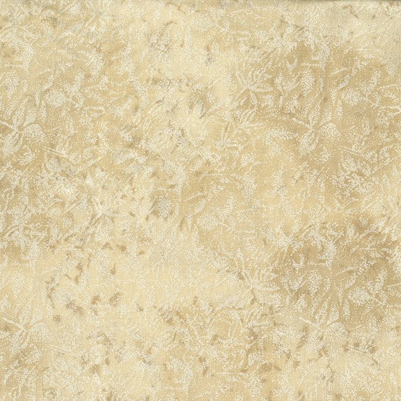 Michael Miller Fairy Frost Champagne metallic cotton fabric