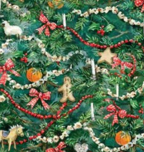 Michael Miller - Cozy Little Christmas - Whimsical Christmas Tree - DDC12682-SPEA-D