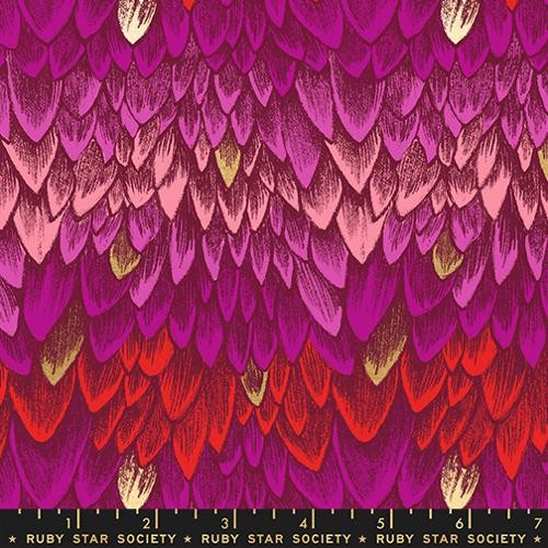 Moda - Ruby Star - Sarah Watts - Fireglow Metallic Rose RS2134 11M