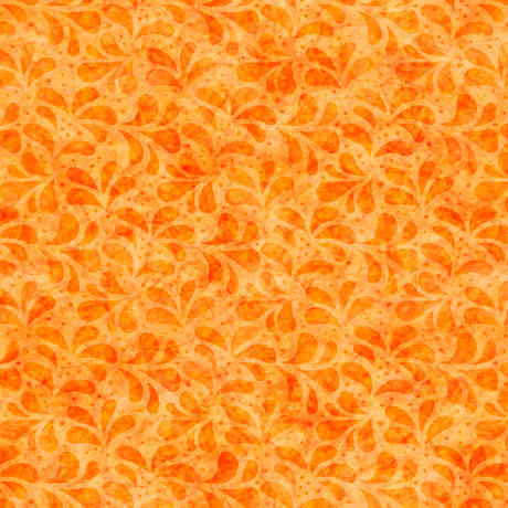Spring Bling Leaf Tonal Orange QT Fabrics