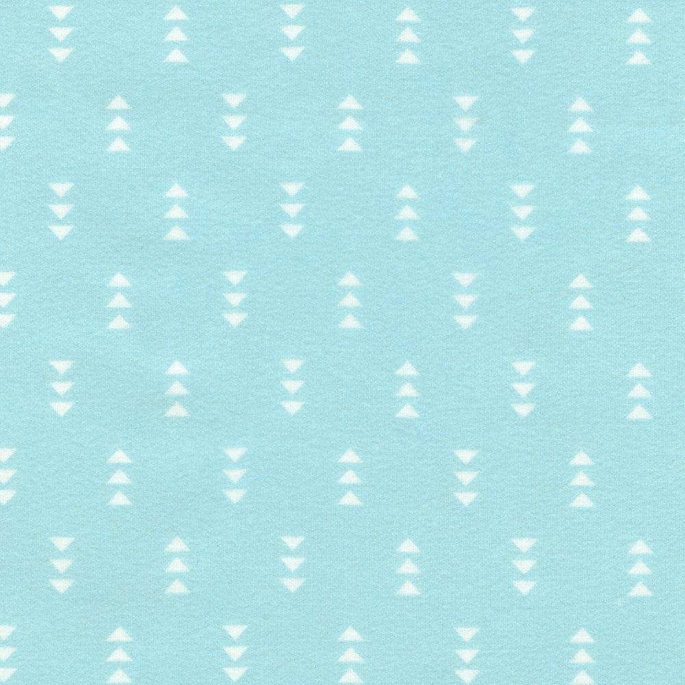 Cozy Cotton Flannel, Triangles, Rain