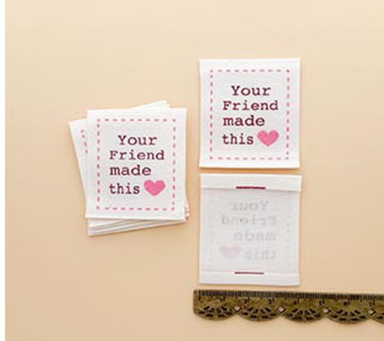 Minki Kim Friend Made cotton labels by Riley Blake for quilts and gifts