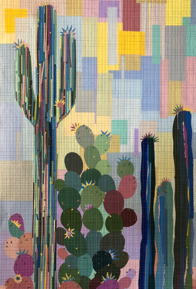 Laura Heine - Cotton Couture Cacti Collage Pattern