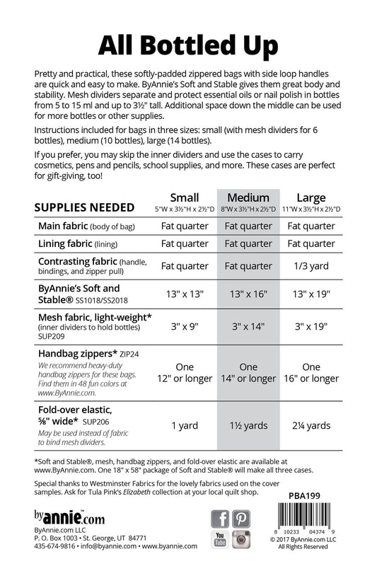 All Bottled Up - Pattern