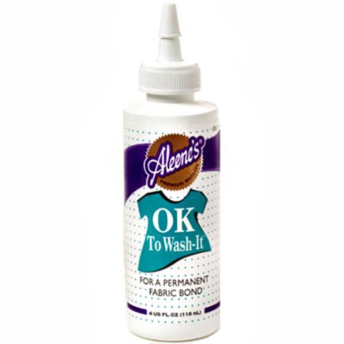 Ok To Wash It Fabric Glue 4oz washable sewing adhesive