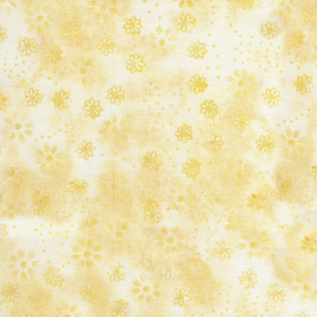 Lumin Fabrics - Kate Colleran - Spring Fling - Scattered Flowers - Yellow Oatmeal