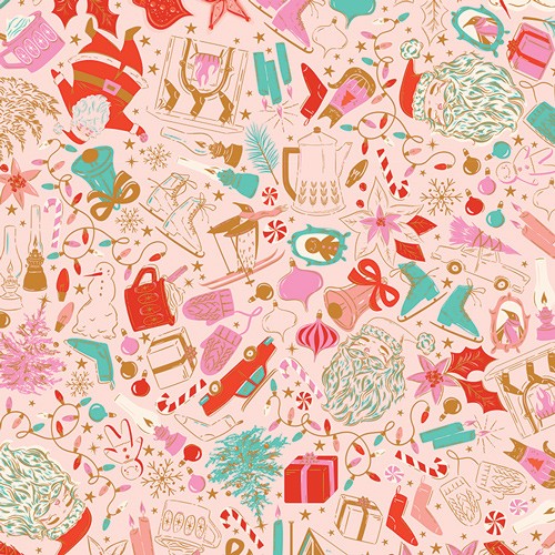 Art Gallery Fabrics - Christmas in Color - Decked & Dazzled CMC-25403