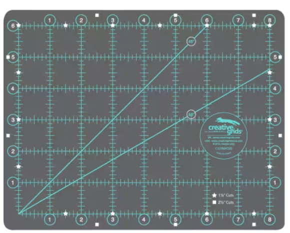 Creative Grids Self-Healing Double Sided Rotary Cutting Mat 6in x 8in