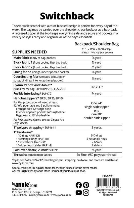 ByAnnie - Switchback - Pattern