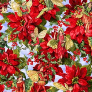 Michael Miller - Winter Fairy - Winter Fairy Poinsettia - DDC12750-ICEX-D