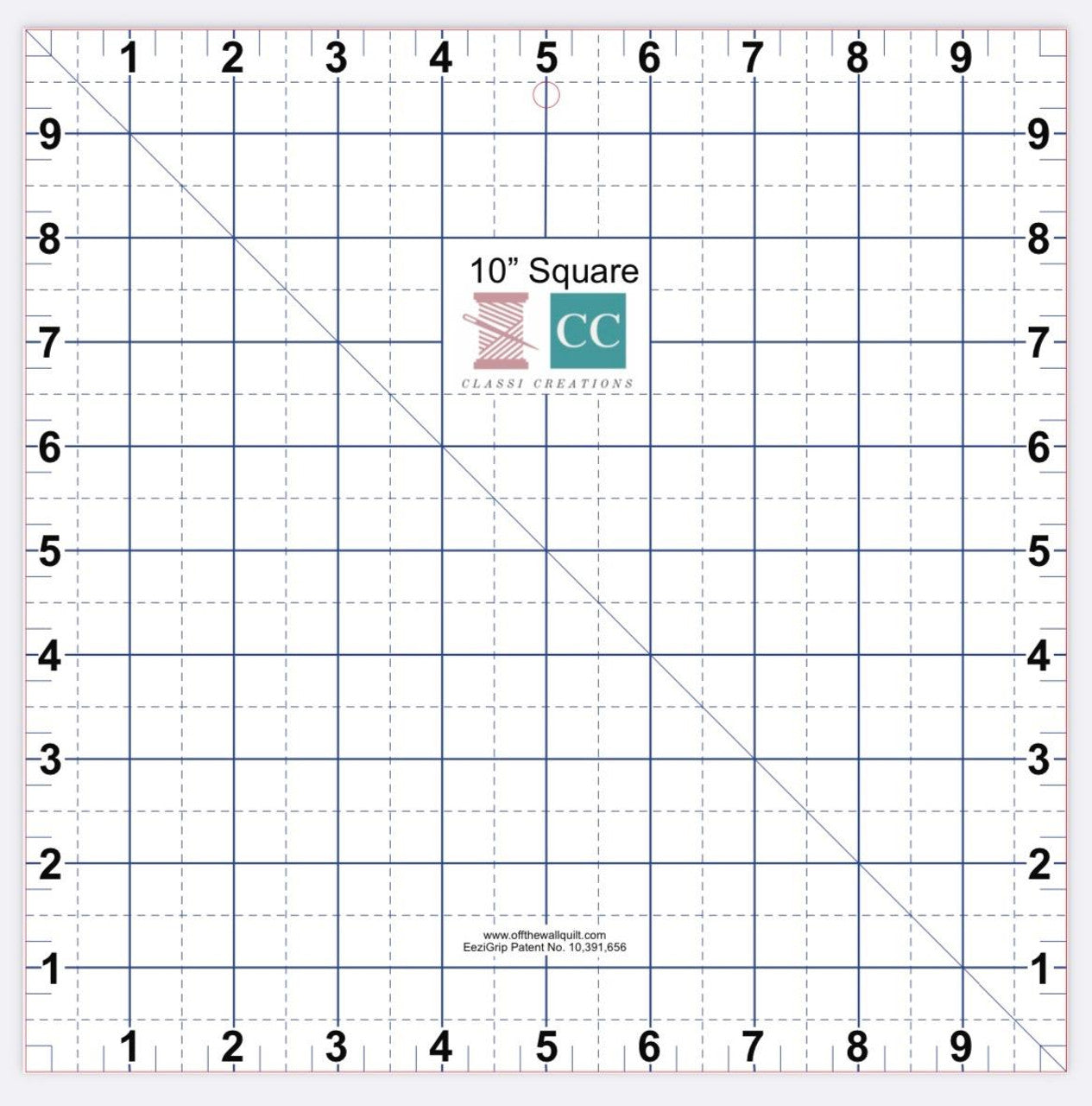 10" Square Acrylic Grip Template