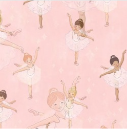 Michael Miller Dance of the Swans Blush quilting cotton
