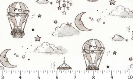 Figo Soaring Dreams white 91240-10 fabric by Northcott