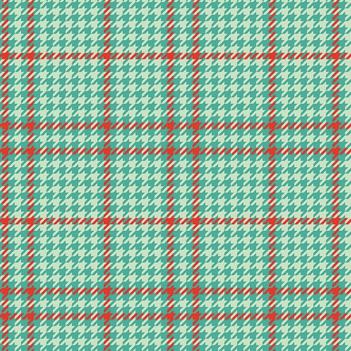 Art Gallery Fabrics - Christmas in Color -Holiday Check Peppermint CMC-25412
