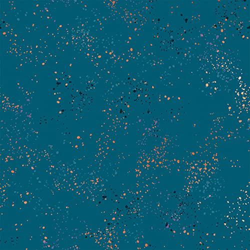 Ruby Star Society Speckled Teal metallic quilting fabric