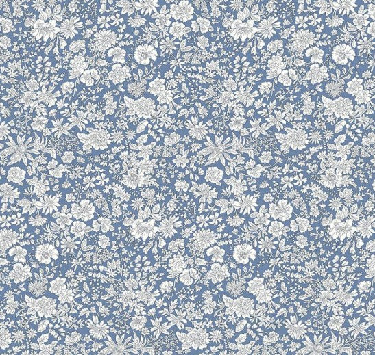 Liberty Emily Belle Evening Sky Tana Lawn cotton fabric