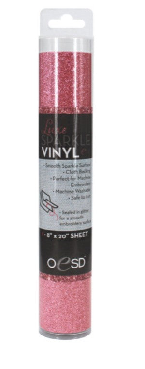 OESD Luxe Sparkle Vinyl Pink metallic vinyl for embroidery