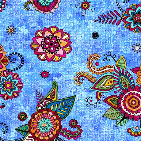 QT Fiorella 27180-B floral quilting cotton