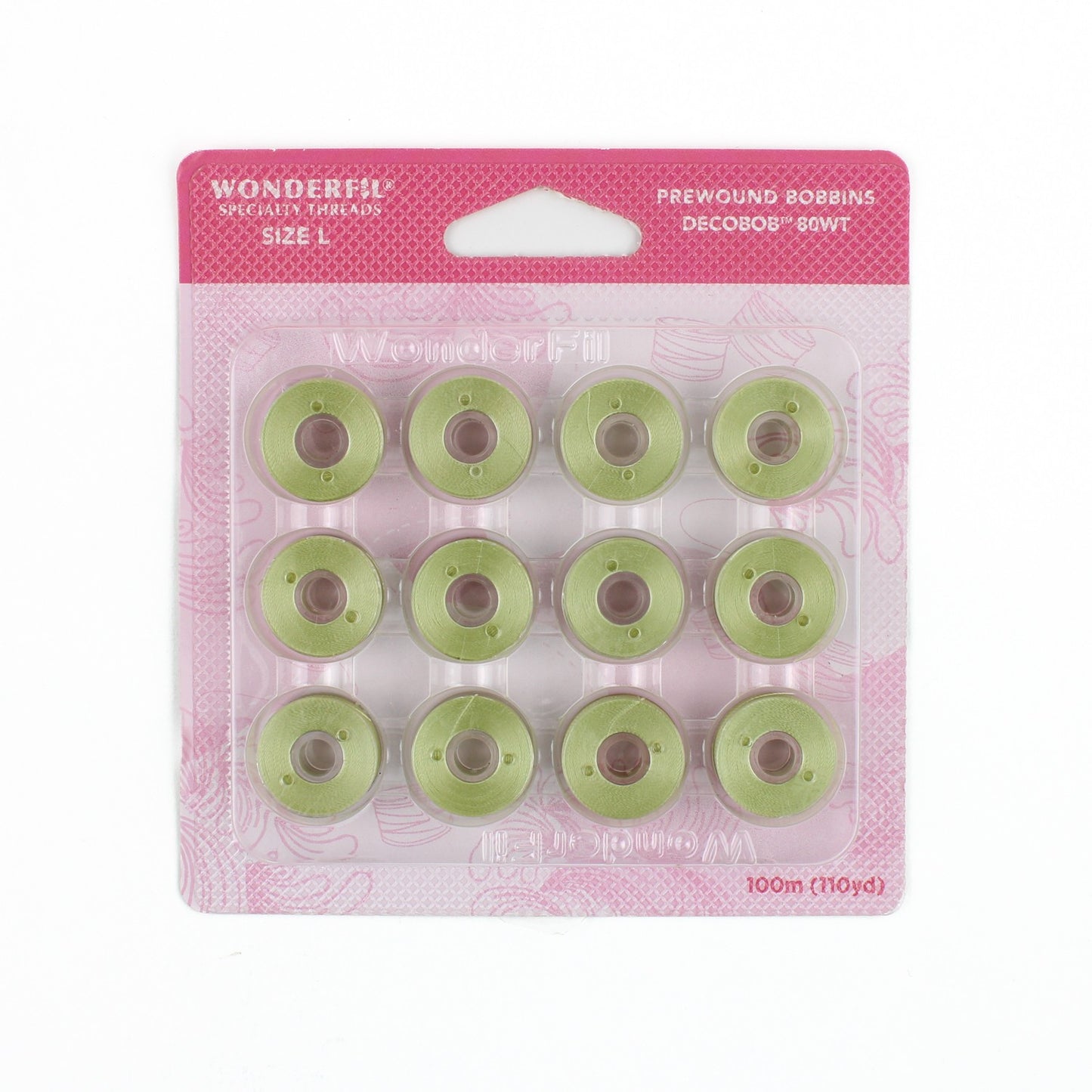 WonderFil Decobob prewound bobbin sage DB591 80wt Size L