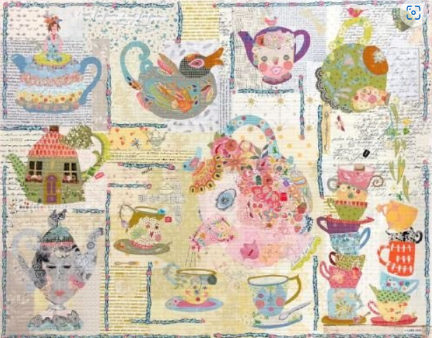 Laura Heine - Tea Party Collage Pattern