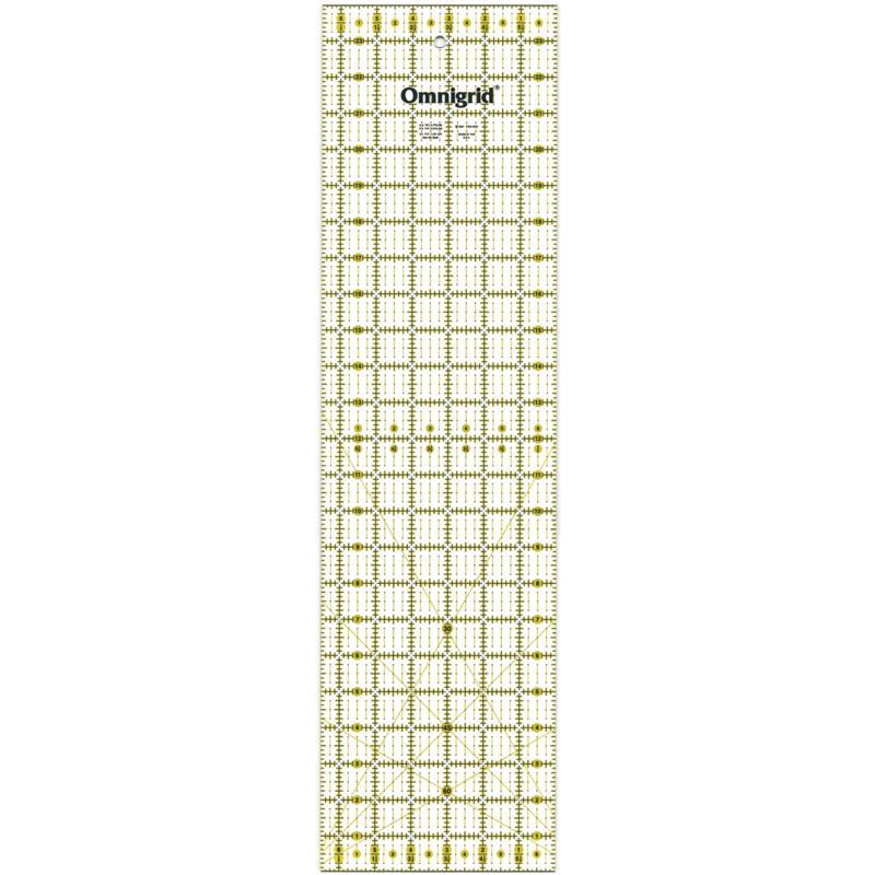 Omnigrid 6.5 x 24 inch Quilters Ruler acrylic quilting notion