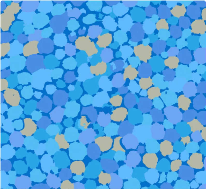 Kaffe Fassett Reflections Sky blue quilting fabric