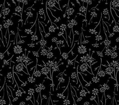 Northcott Nature's Sketchbook Daisies 28529-99 quilting cotton fabric