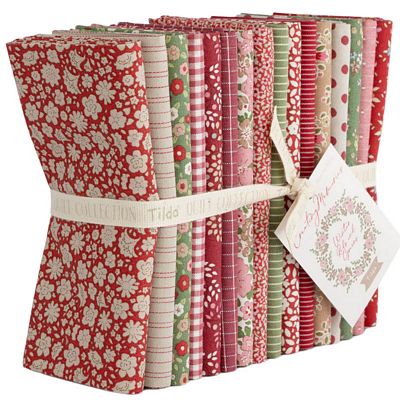 Tilda Creating Memories Winter fat quarter bundle 16 fabrics precut