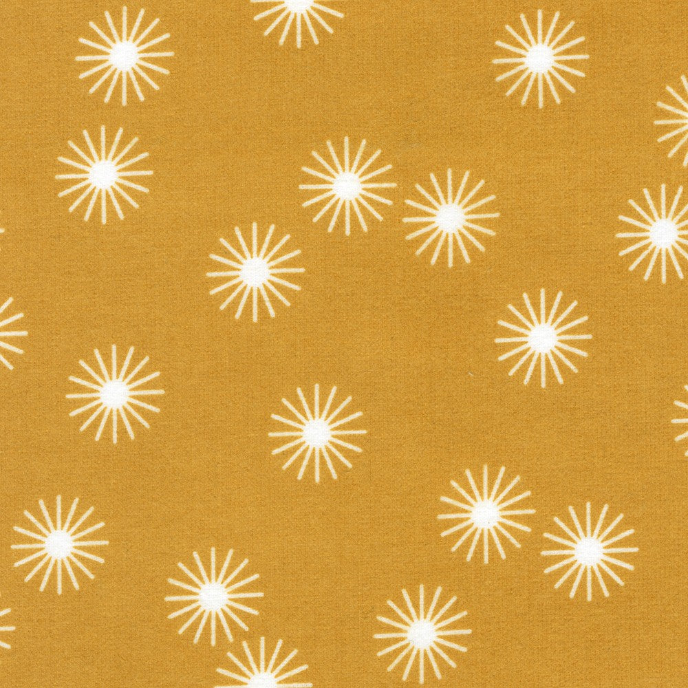 Cozy Cotton Flannel, Sunburst, Acorn