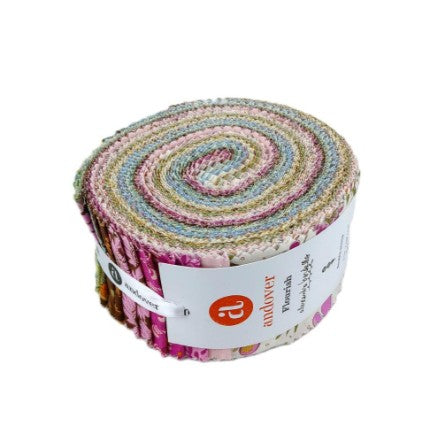 Andover Flourish by Alexandra Bordallo jelly roll precut 2.5-inch strips